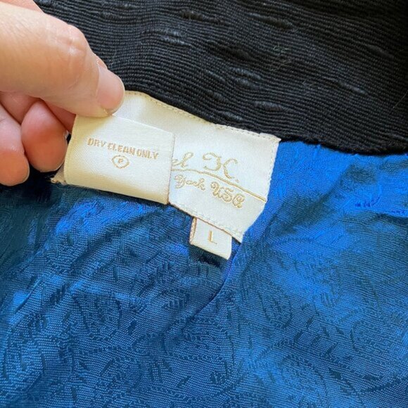 Daniel K Giraffe Tapestry Jacket Embroidered Vintage Blazer with Glass Buttons - Picture 8 of 9